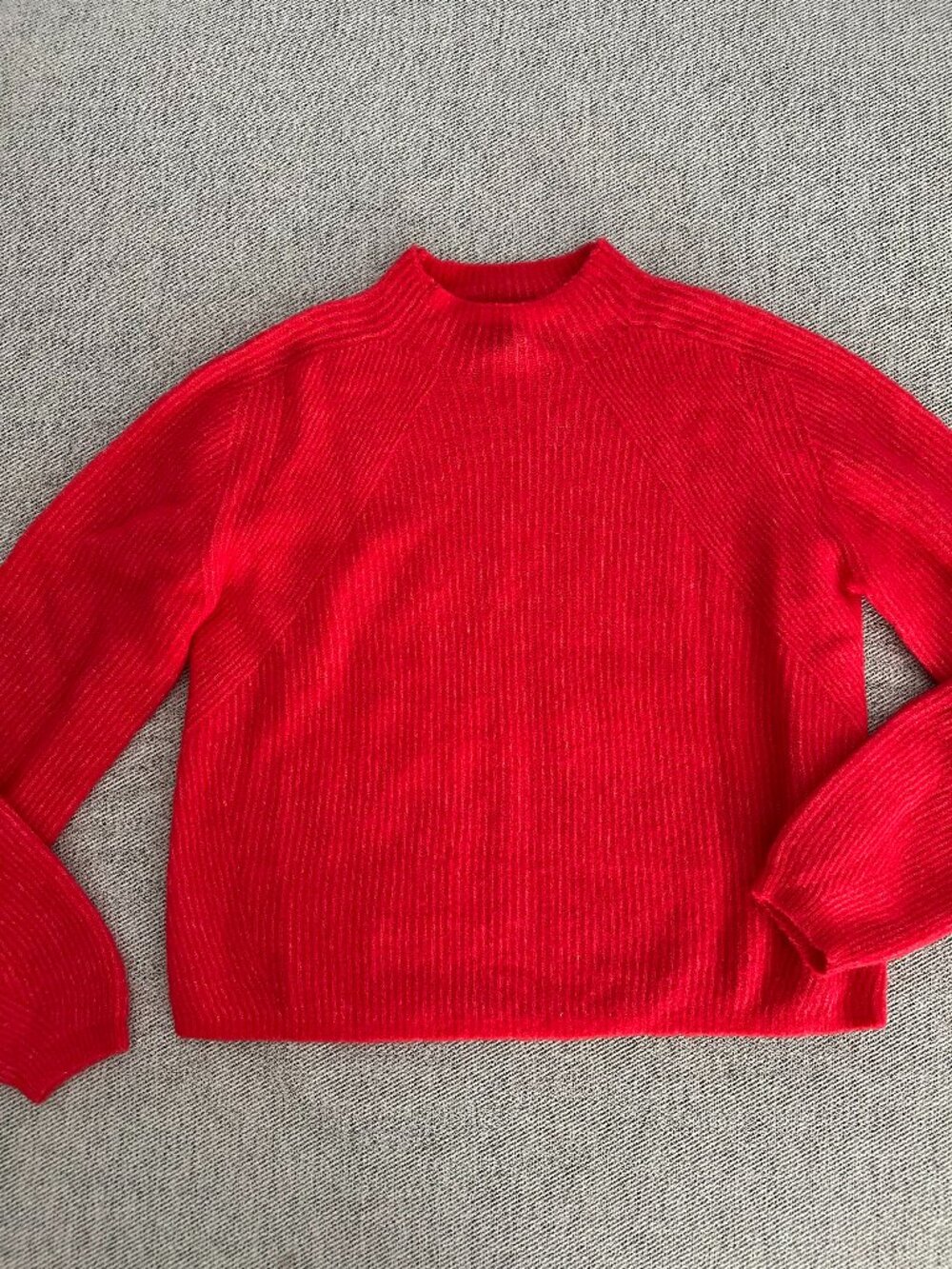 Banana Republic Red Ribbed Knit Sweater